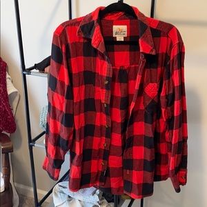 Buffalo plaid flannel shirt